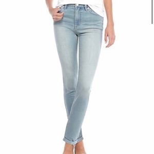 Free People High Rise Crop Light Wash Jeans